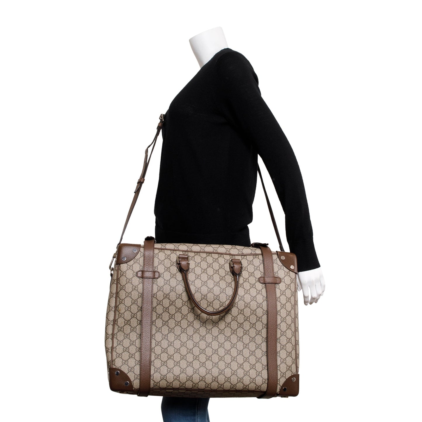 Gucci x Globe Trotter GG Supreme Briefcase