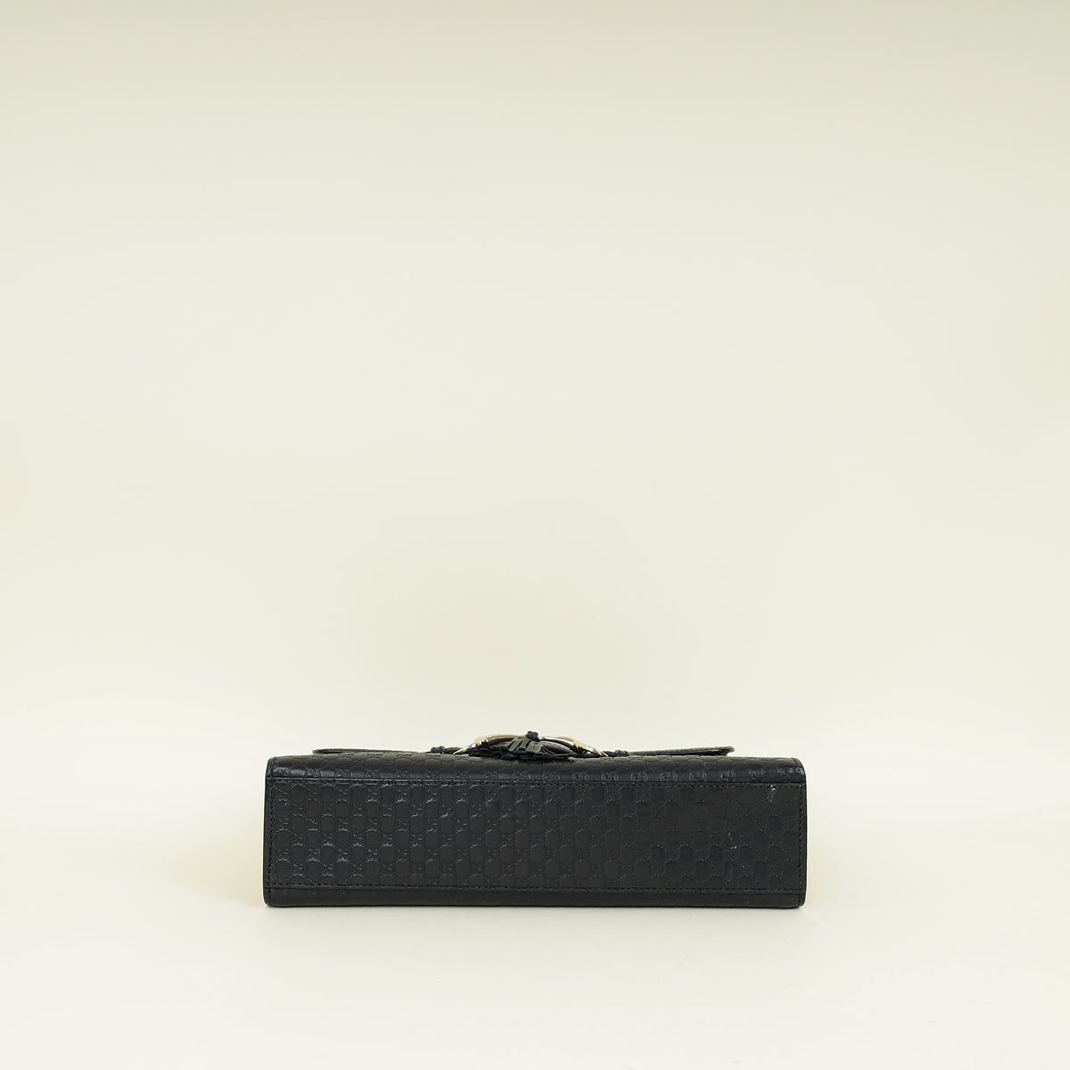 Gucci Black Microguccissima Emily Medium Shoulder Bag