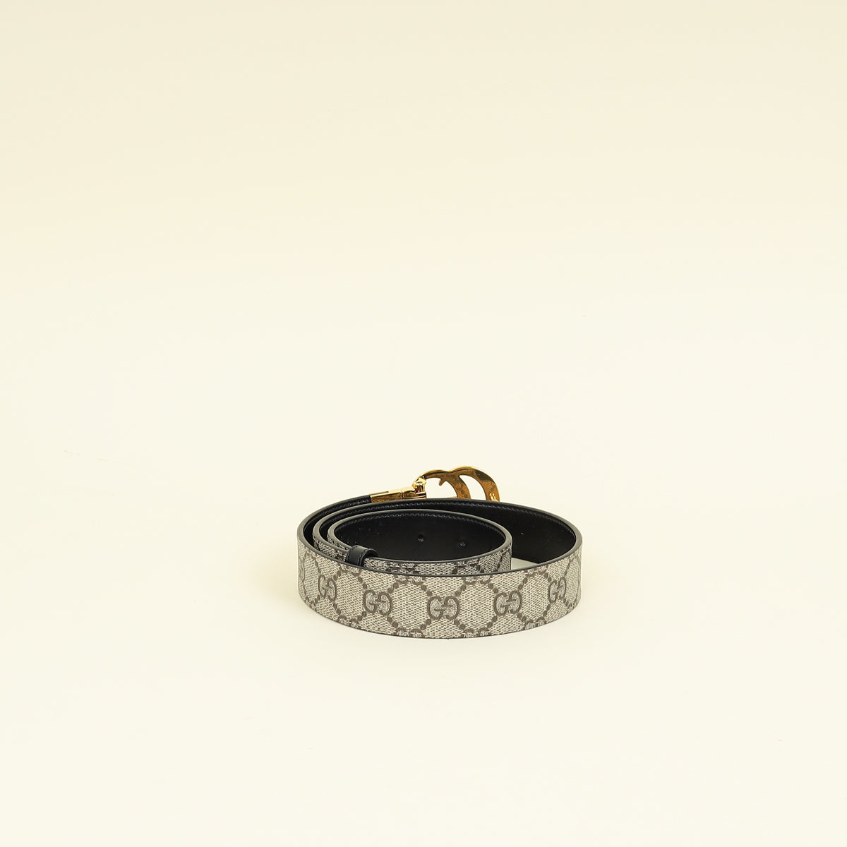 Gucci Bicolor GG Supreme Reversible GG Marmont Belt 30