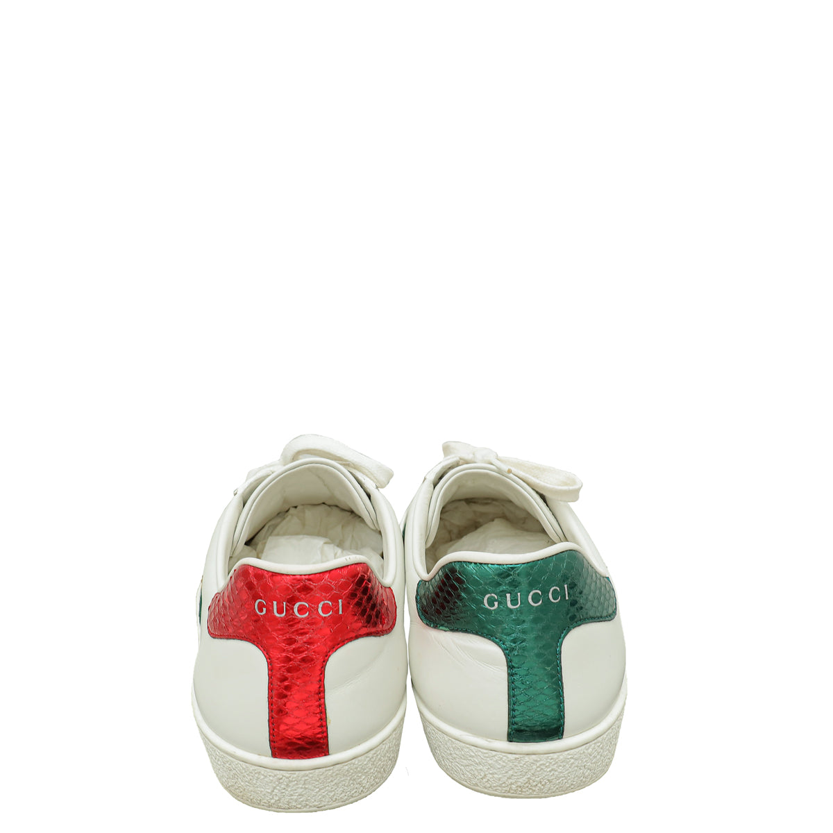 Gucci White Ace Bee Embroidered Sneakers 8