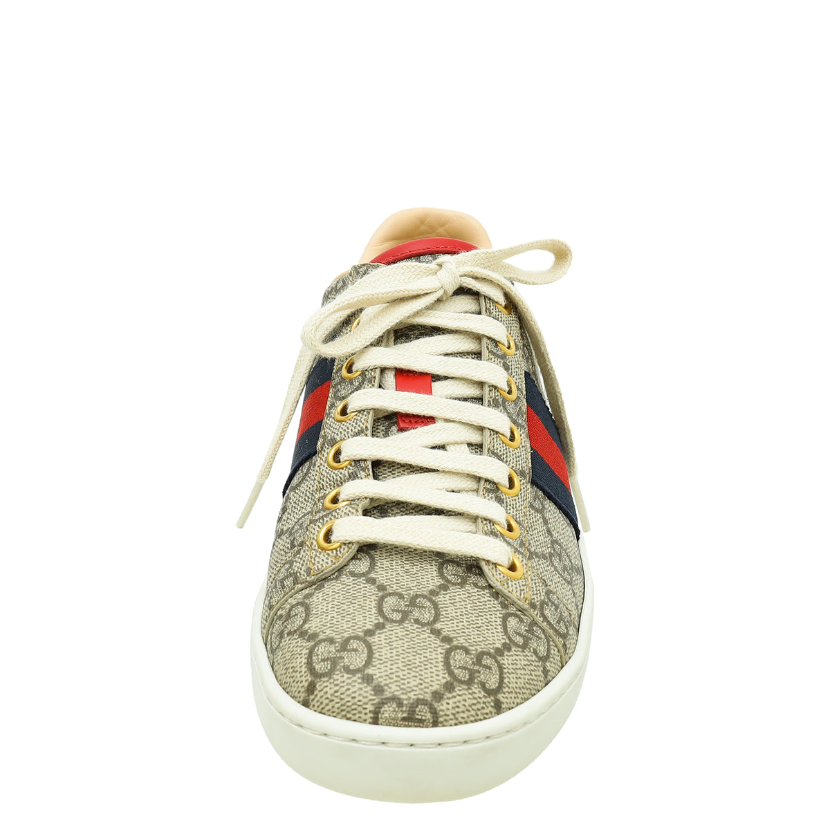 Gucci Multicolor GG Supreme Web Ace Sneakers 36