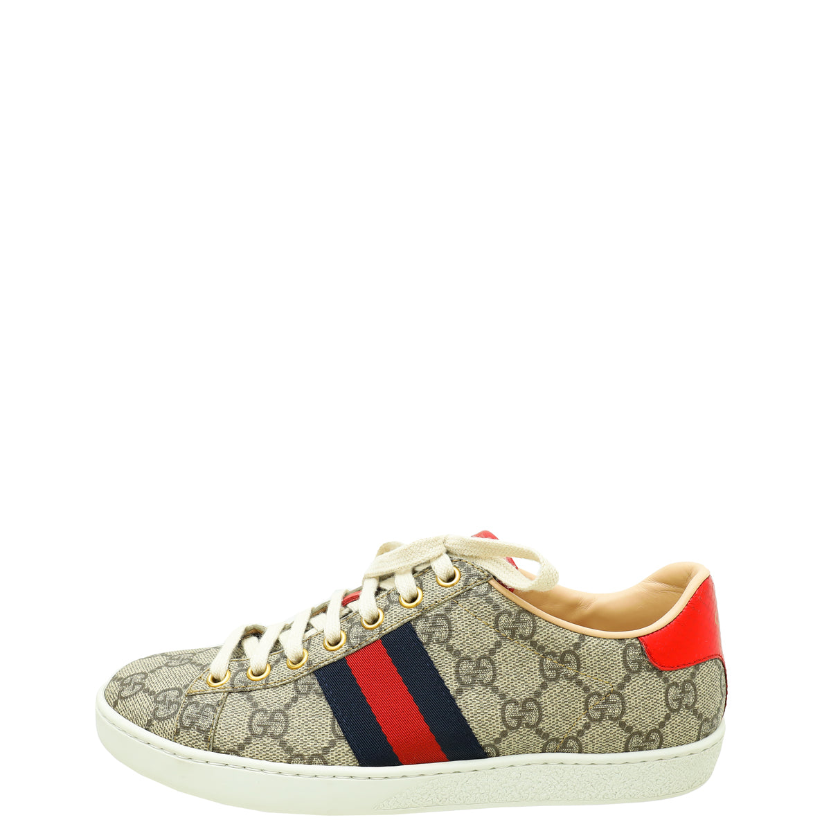 Gucci Multicolor GG Supreme Web Ace Sneakers 36