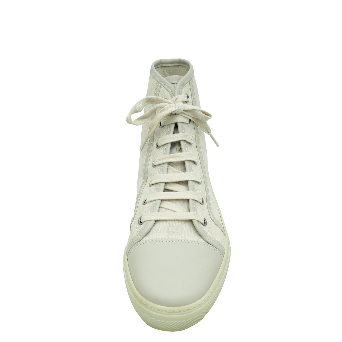 Gucci Beige GG High Cut Sneakers 40.5