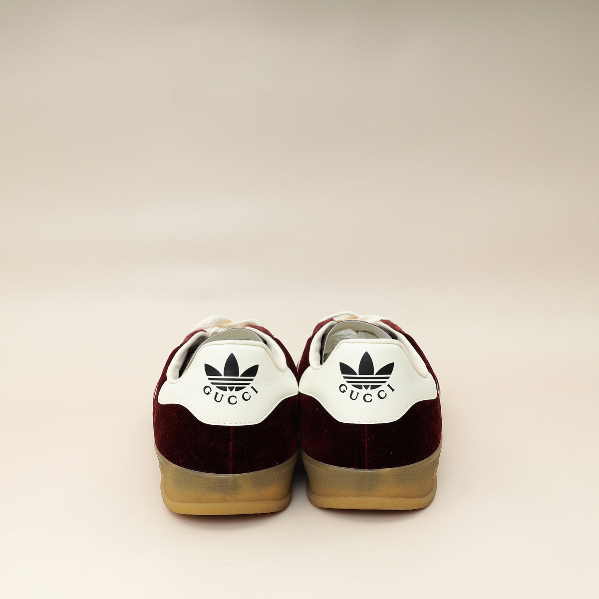 Gucci Burgundy X Adidas Suede Gazelle Sneaker 44