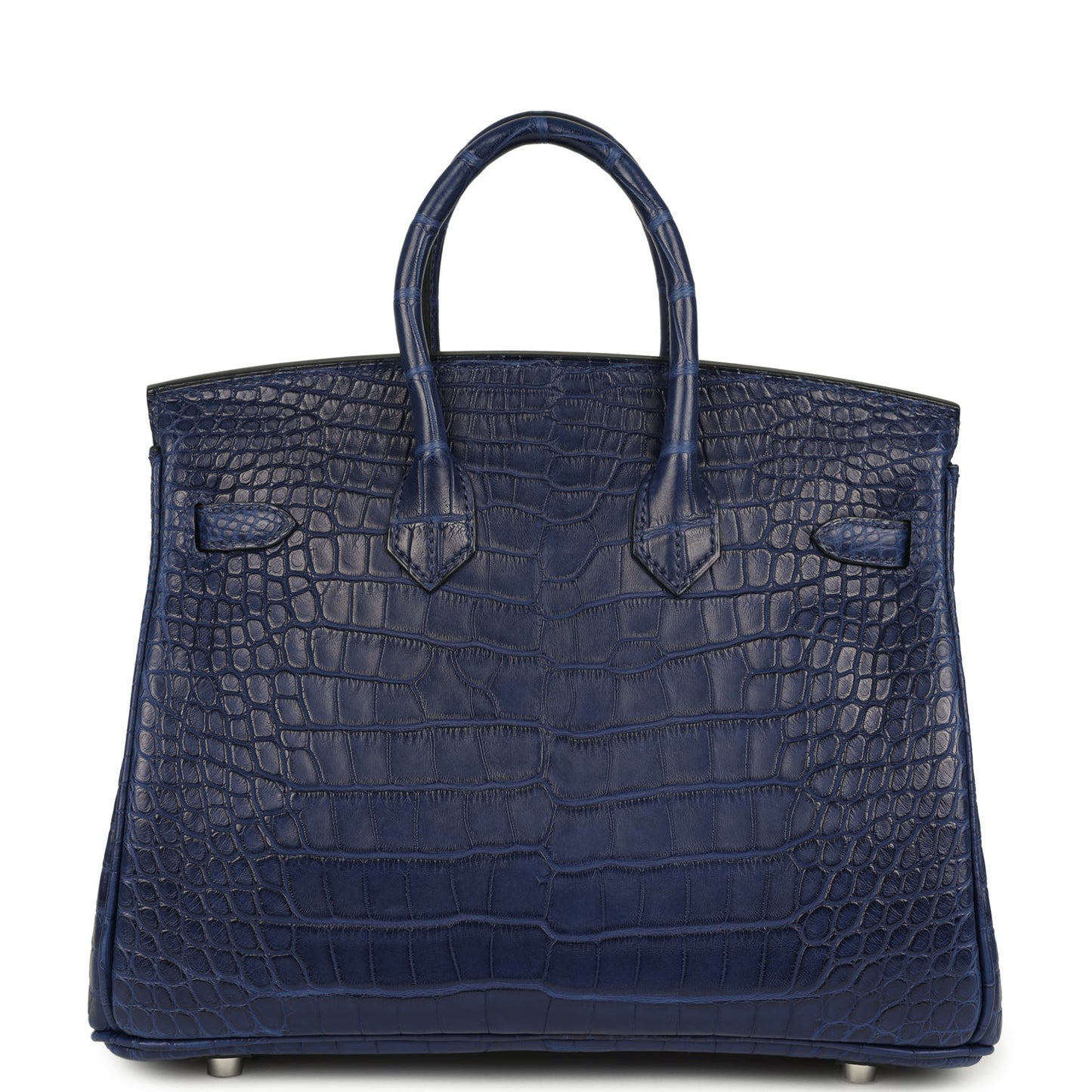 Hermes Birkin 25 Bleu Saphir Matte Alligator Palladium Hardware