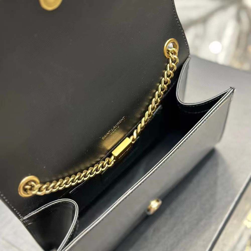 Saint Laurent Kate Small YSL Crossbody Bag  (Black 4)