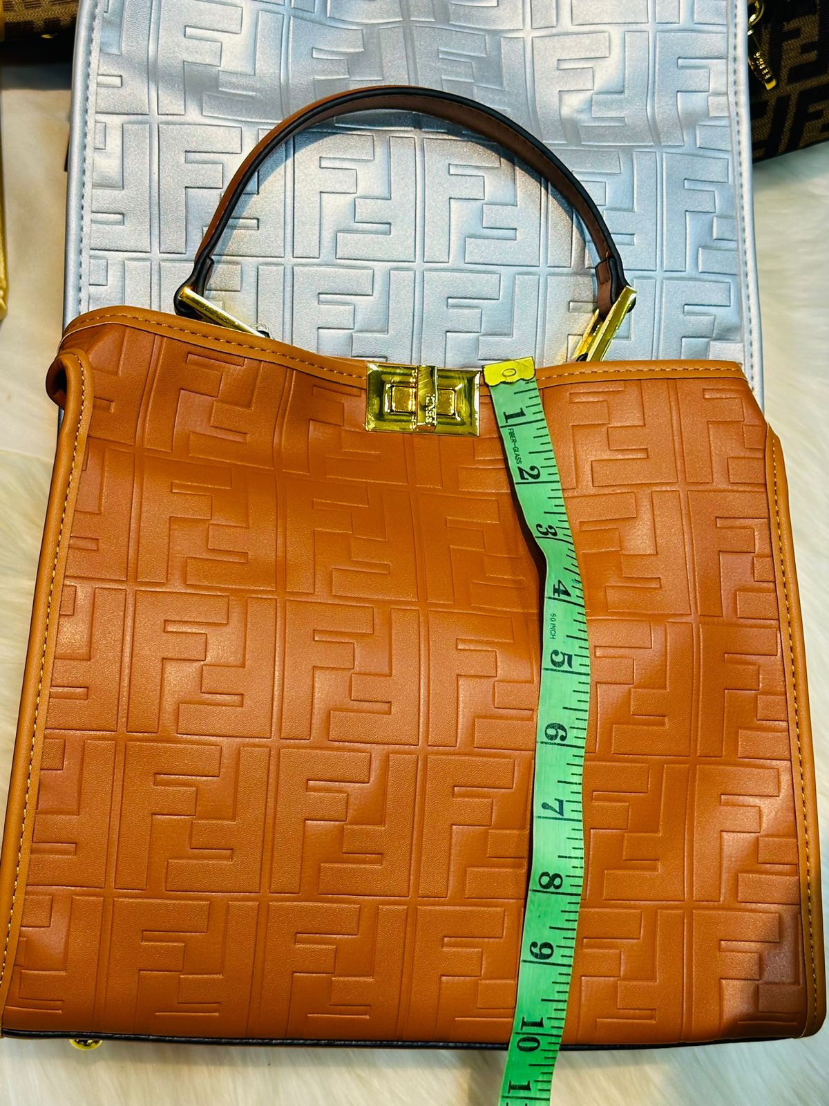 Fendi Tote Bag with Premium Features (brown 1)