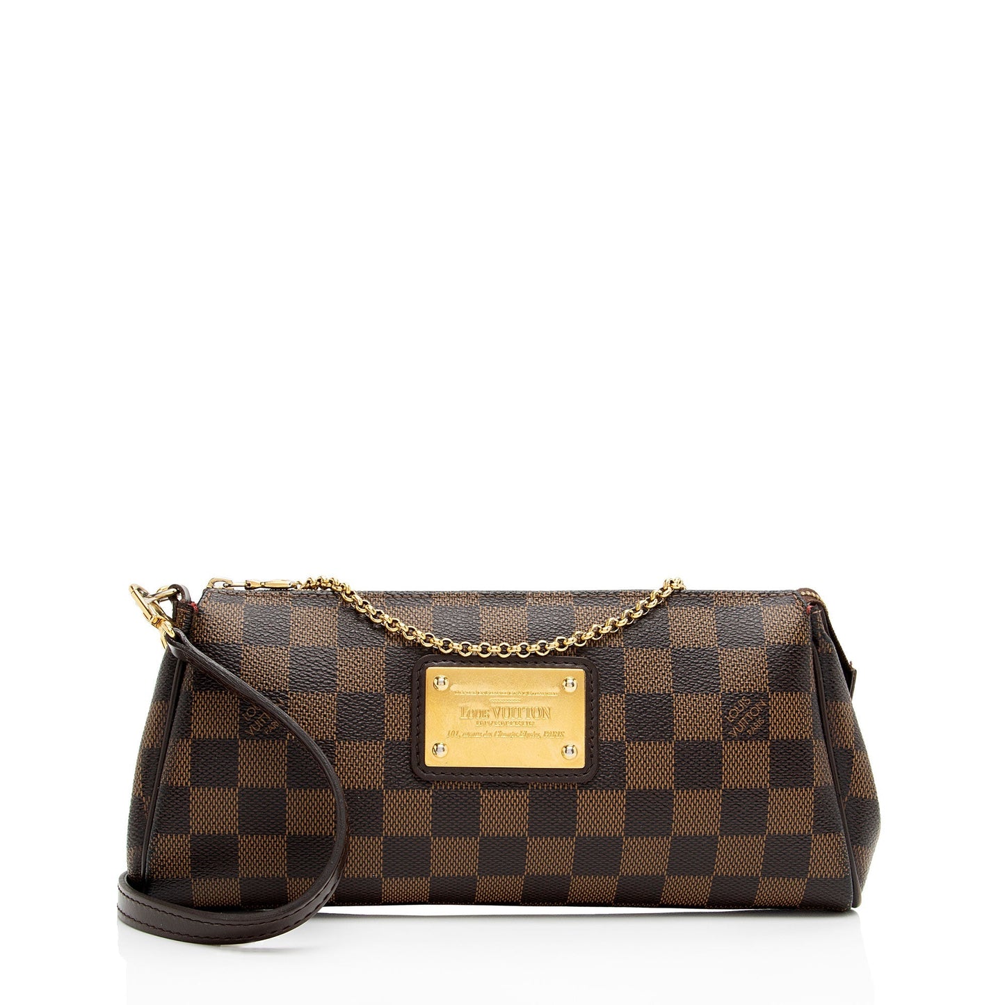 Louis Vuitton Damier Ebene Eva Clutch (SHF-1Jabzz)