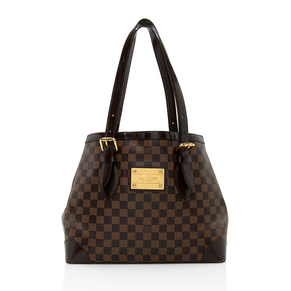 Louis Vuitton Damier Ebene Hampstead MM Tote -  (SHF-19125)