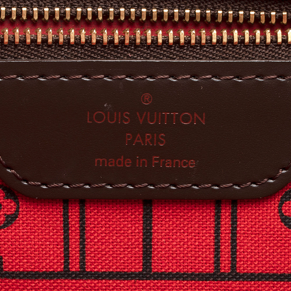 Louis Vuitton Damier Ebene Neverfull MM Tote (SHF-20027)