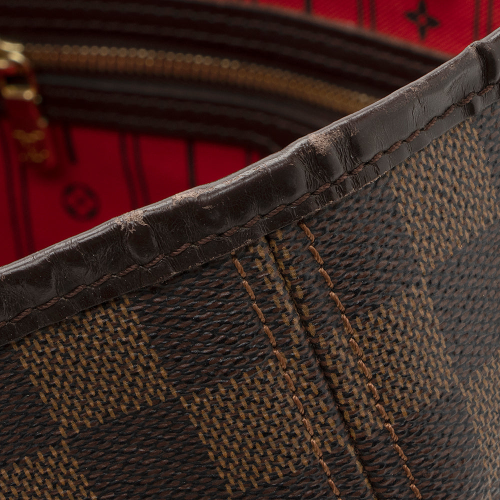 Louis Vuitton Damier Ebene Neverfull MM Tote -  (SHF-19445)