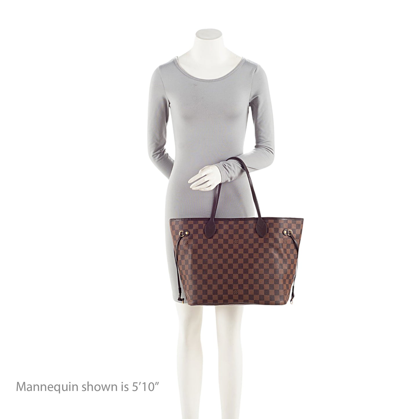 Louis Vuitton Damier Ebene Neverfull MM Tote (SHF-hT5XMe)