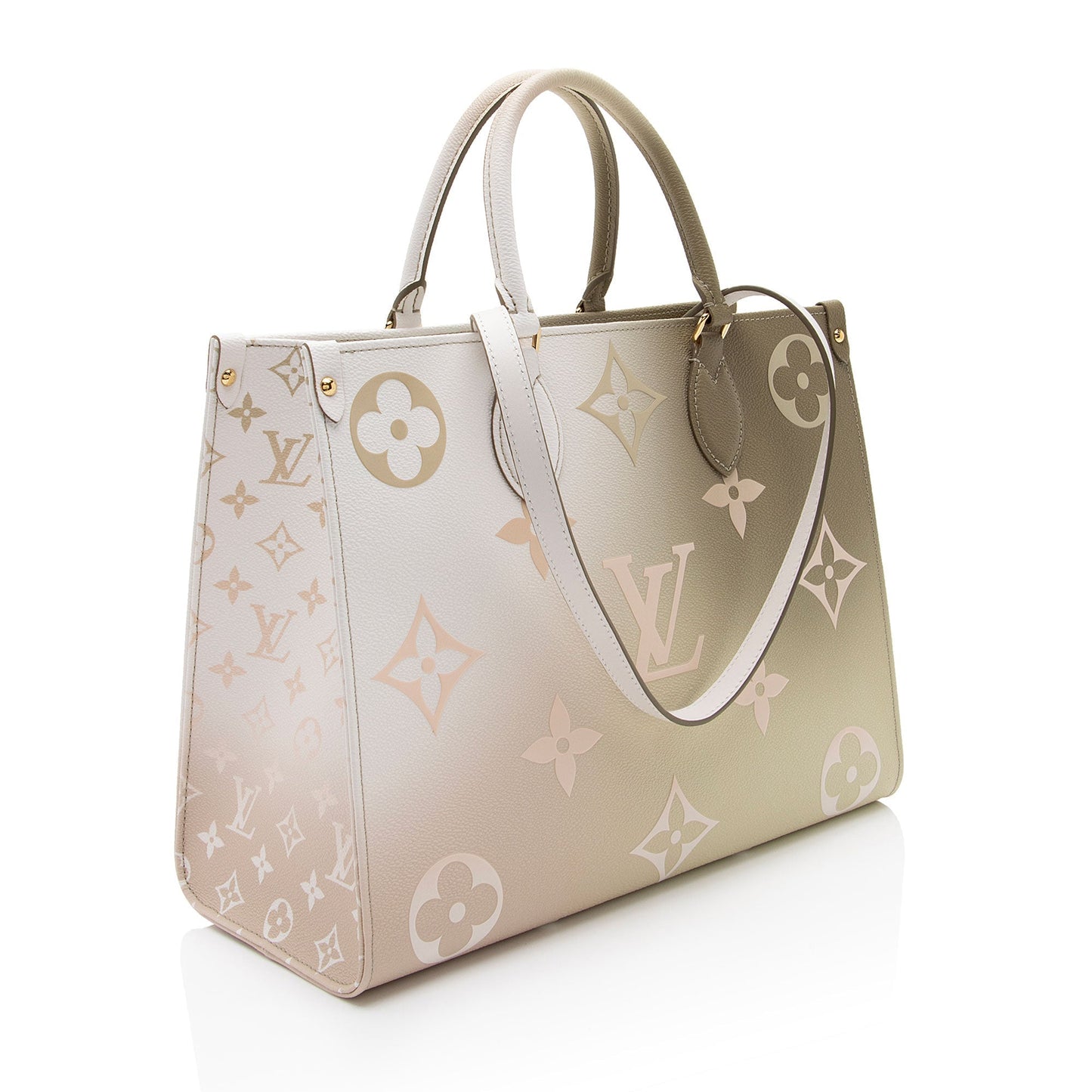 Louis Vuitton Giant Monogram Empreinte Spring In The City Onthego MM Tote (SHF-yqf1dt)