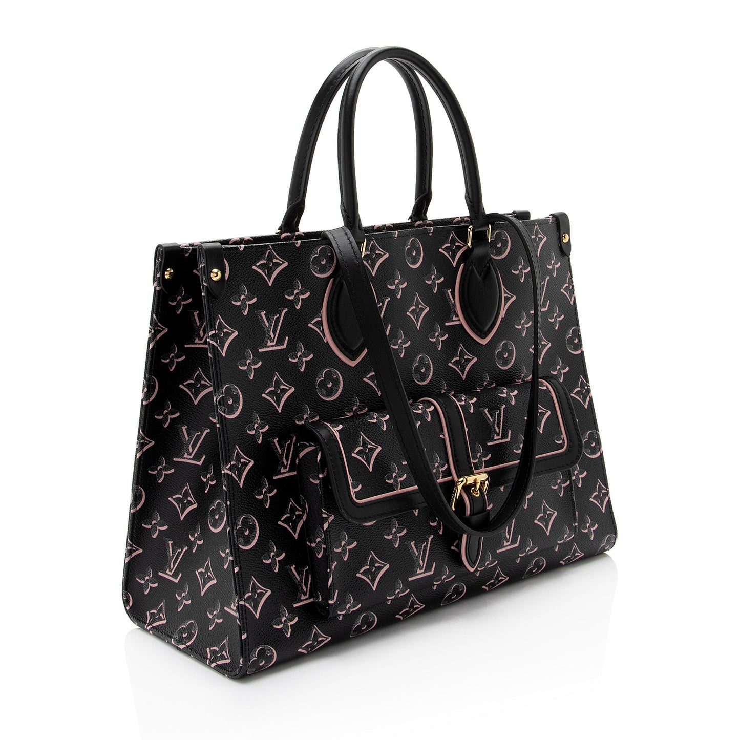 Louis Vuitton Limited Edition Monogram Canvas Fall For You Onthego MM Tote (SHF-5wj4Ba)