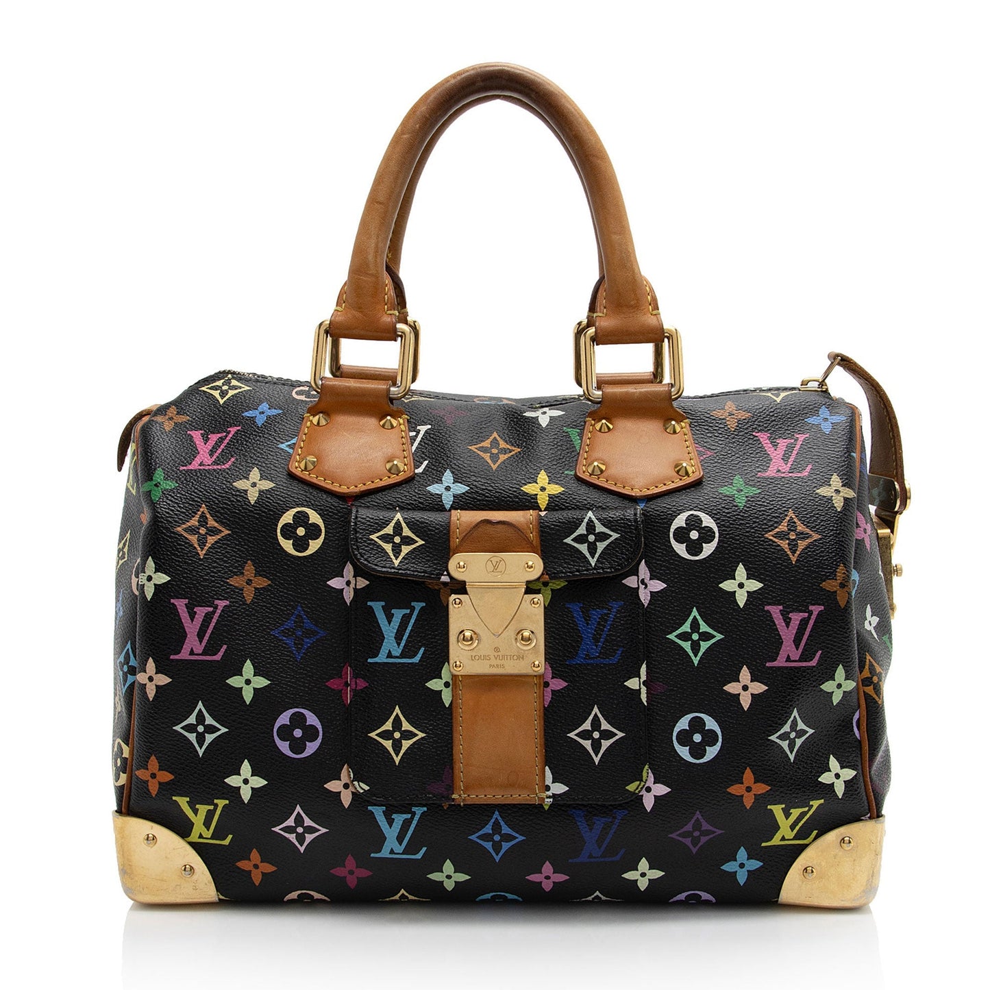 Louis Vuitton Monogram Multicolore Speedy 30 Satchel (SHF-J10WcQ)