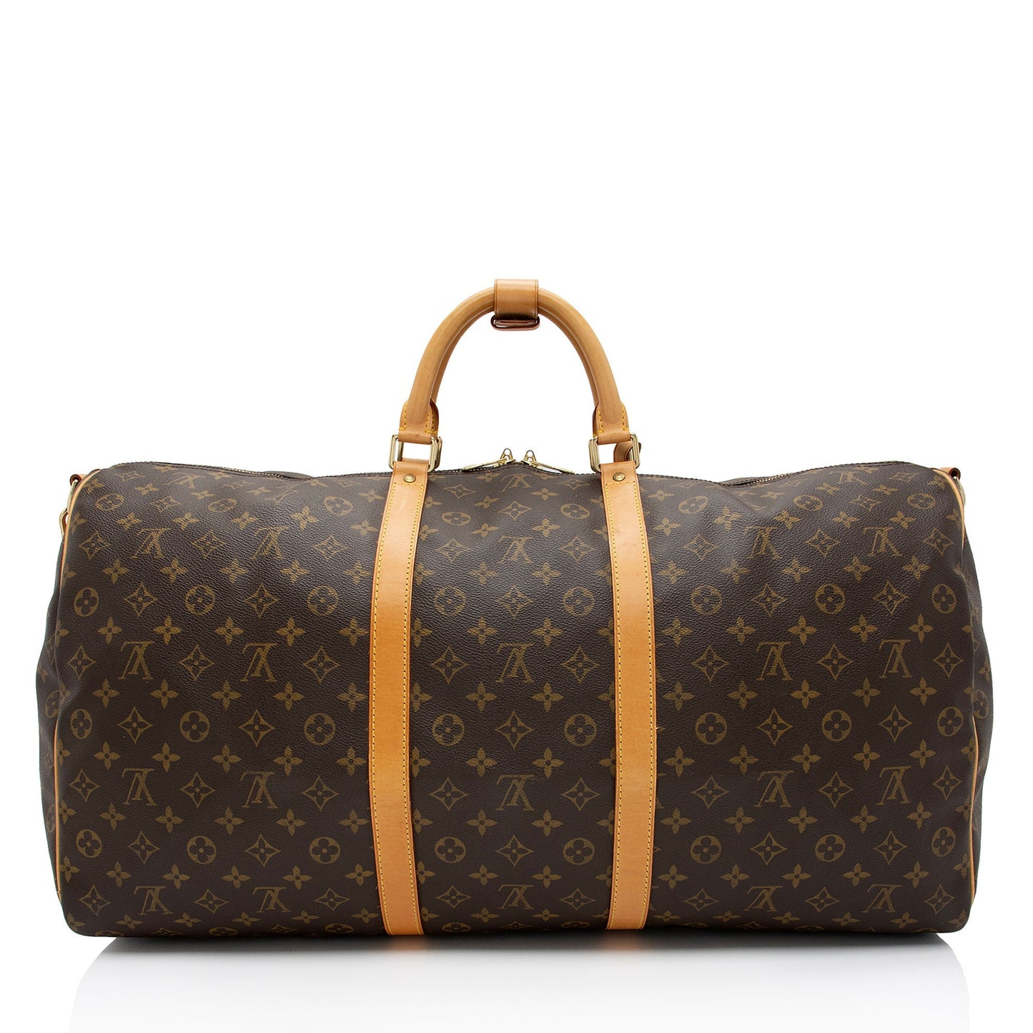 Louis Vuitton Vintage Monogram Canvas Keepall Bandouliere 60 Duffle Bag (SHF-N7uWMn)