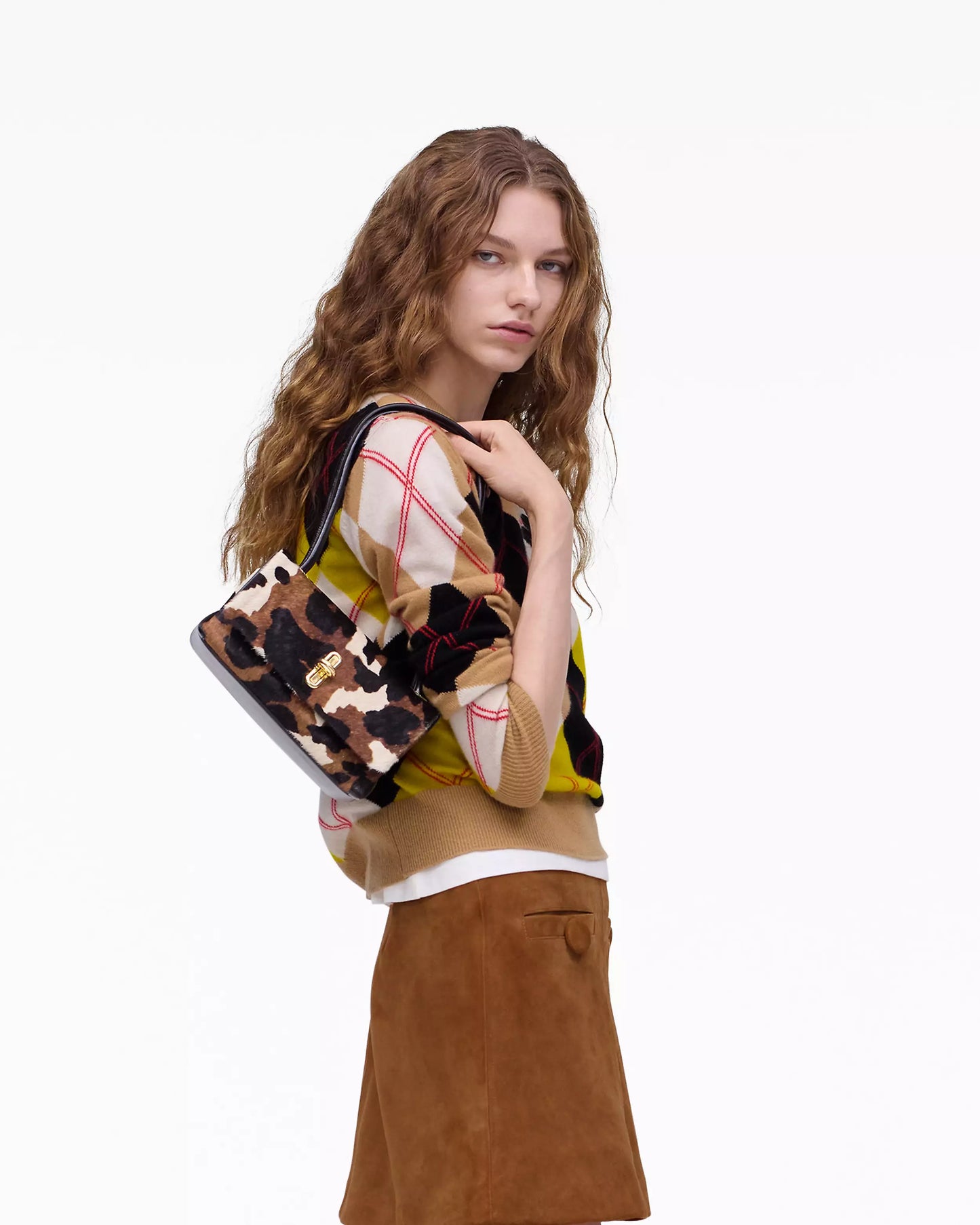 The Cow Haircalf Mini Dual Shoulder Bag