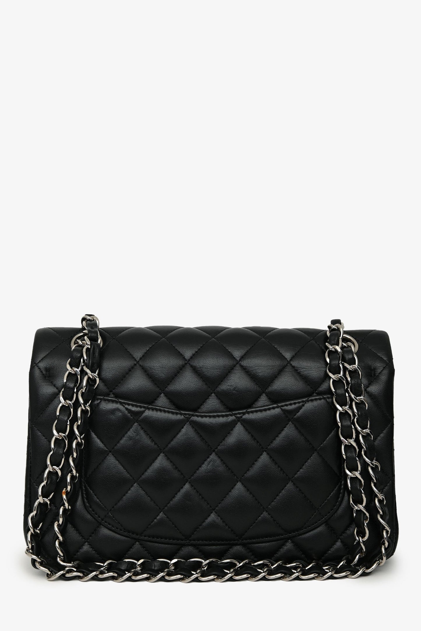 Pre-Loved Chanel™ 2018 Black Lambskin Leather Small Classic Double Flap