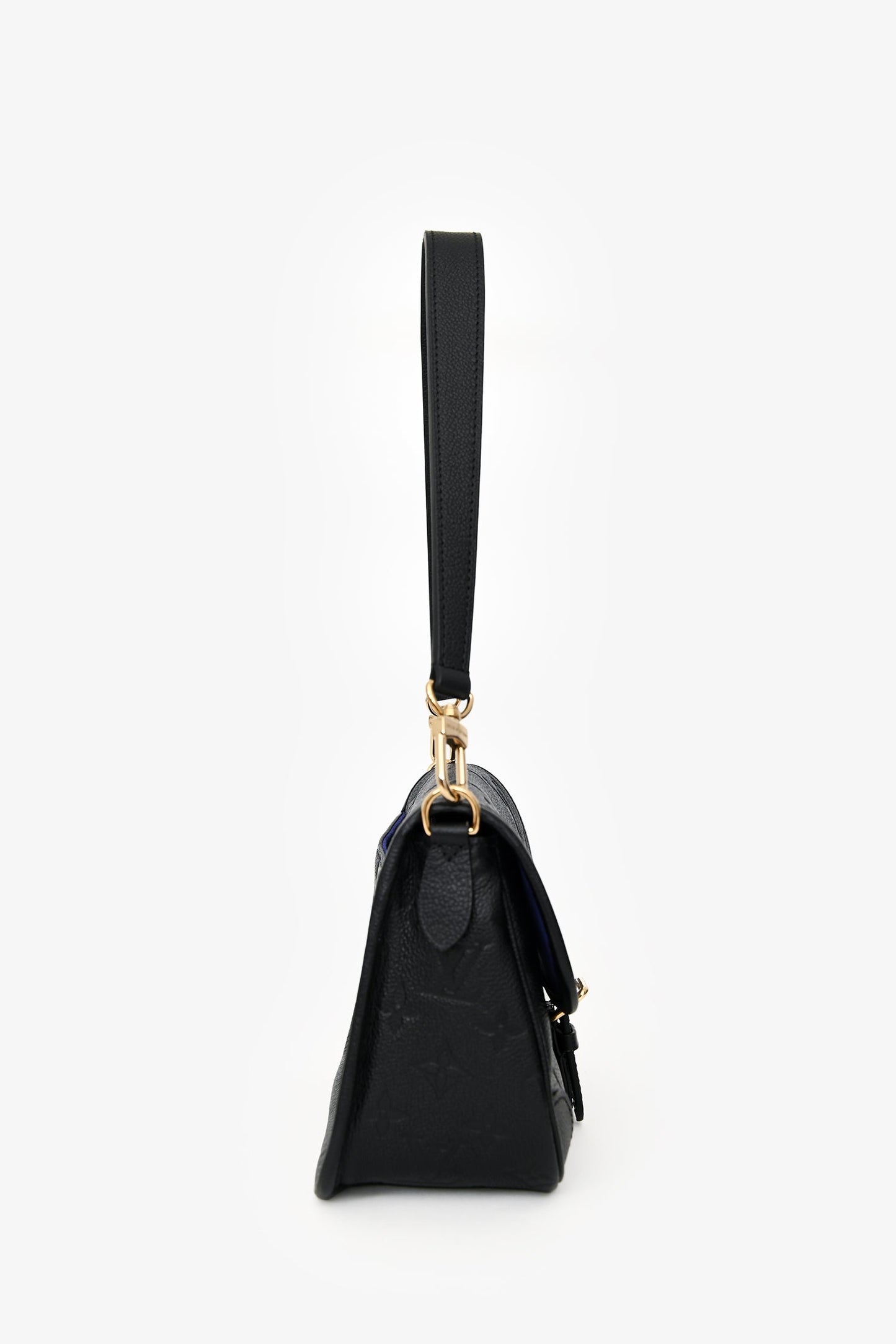 Louis Vuitton Black Leather Monogram Empreinte 'Diane' Crossbody Bag