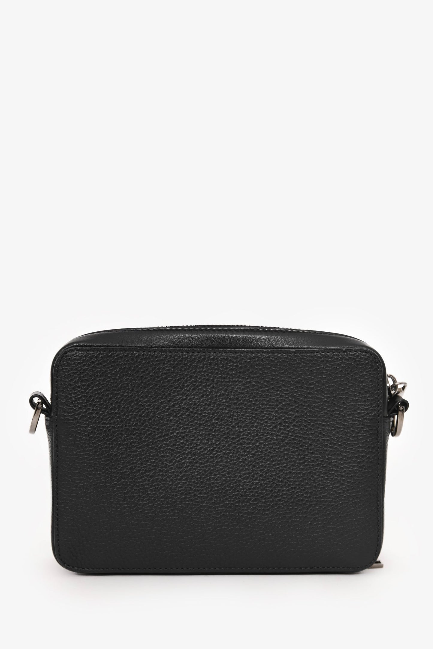 Christian Dior Black Leather CD Icon Zipped Pouch Crossbody Bag
