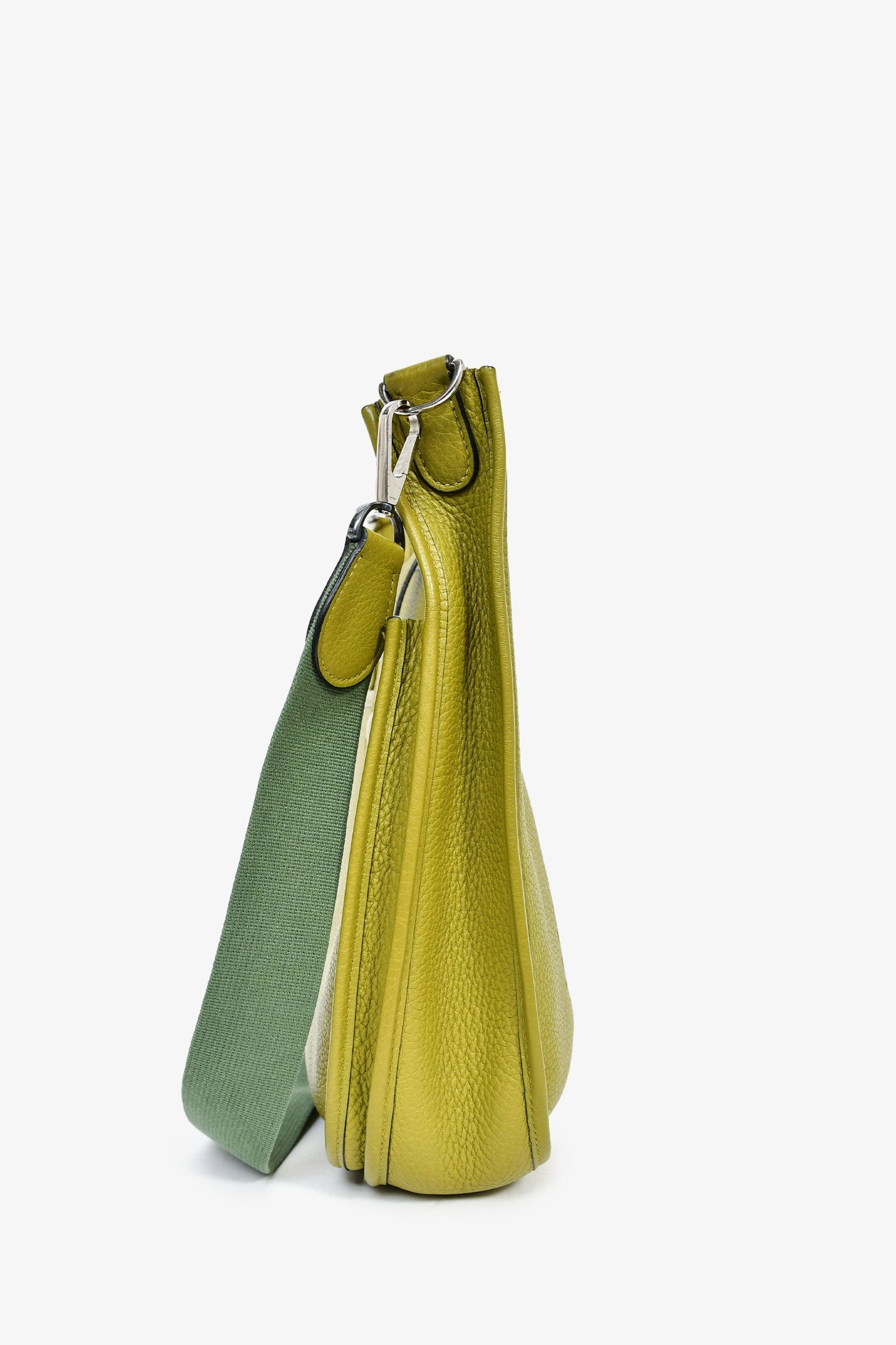 Hermès 2014 Green Clemence Leather Evelyne 28 II PM