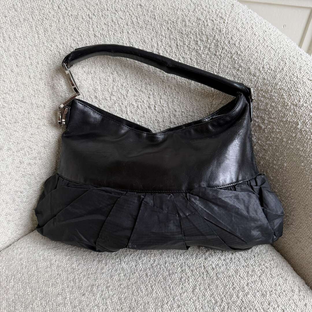 RARE Dior Corset Black Leather Shoulder Bag