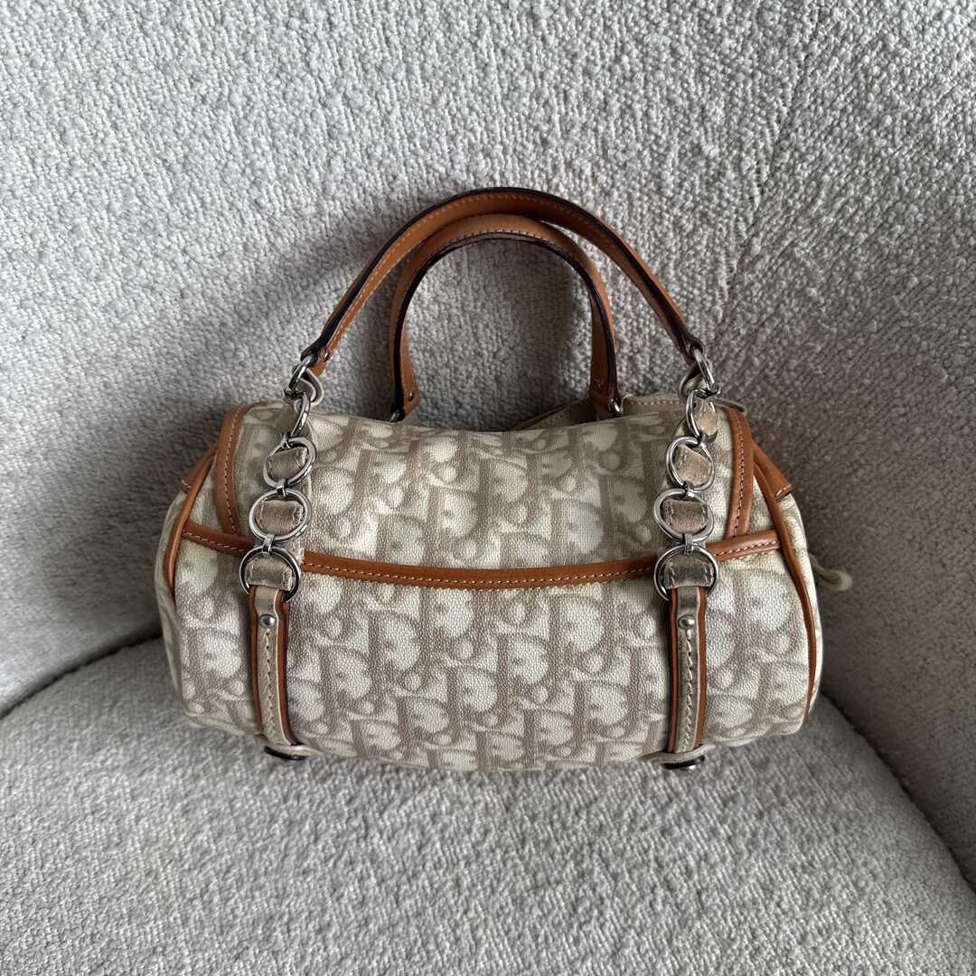 2006 Dior Romantique Trotter Cream Mini Shoulder Bag