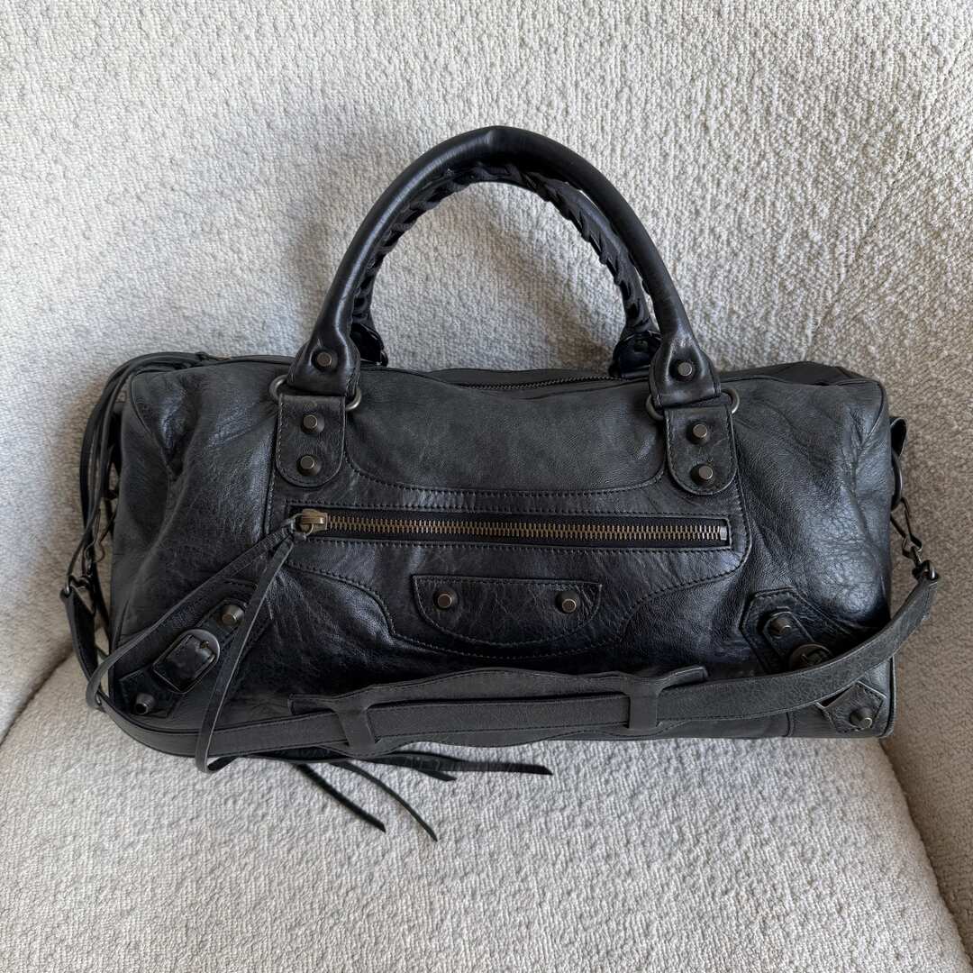 2003 Balenciaga The Twiggy Leather Black Bag