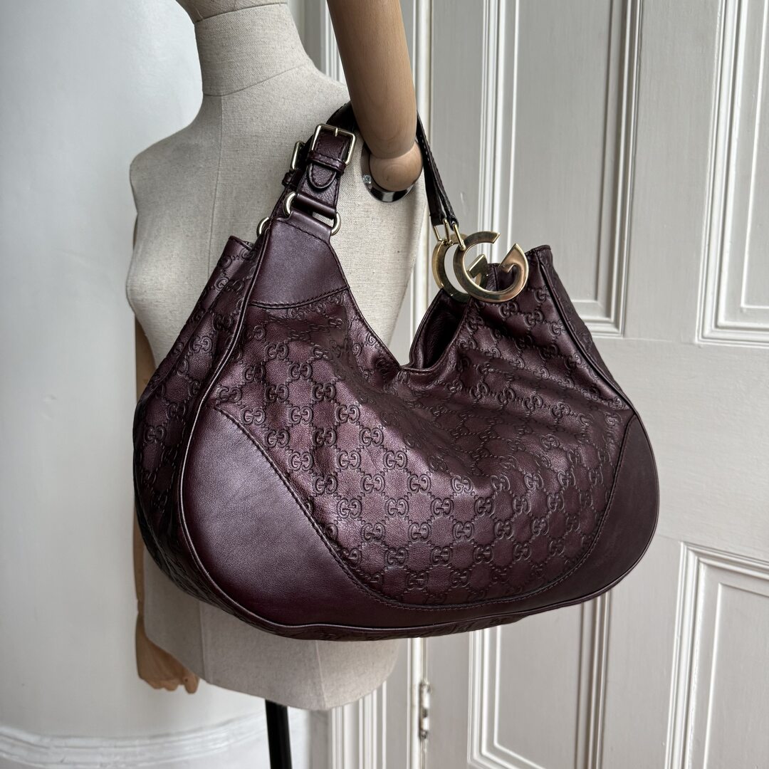 Gucci Guccissima Charlotte Brown Shoulder Bag
