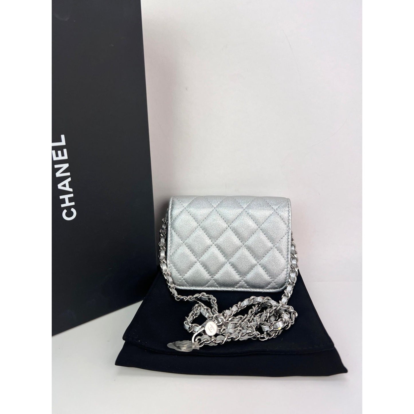 Chanel Metallic Goatskin Quilted Star Flap Belt/Shoulder Bag