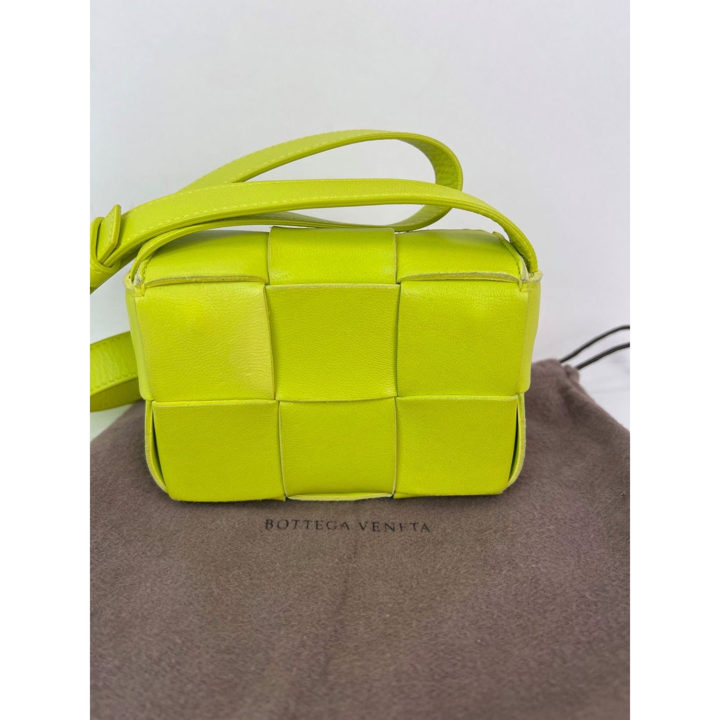 Bottega Veneta Intrecciato Mini Cassette Lambskin Crossbody