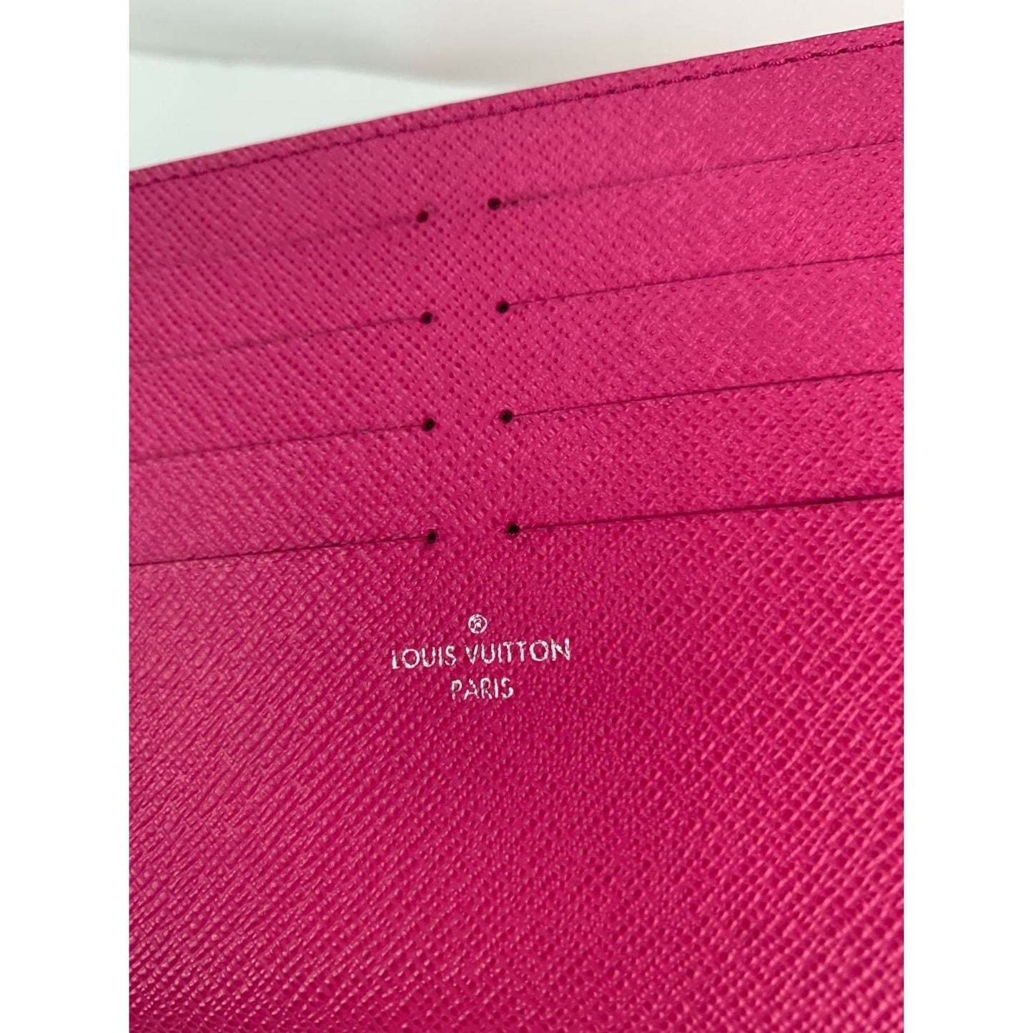 Louis Vuitton Felicie Insert Pink Leather Wallet