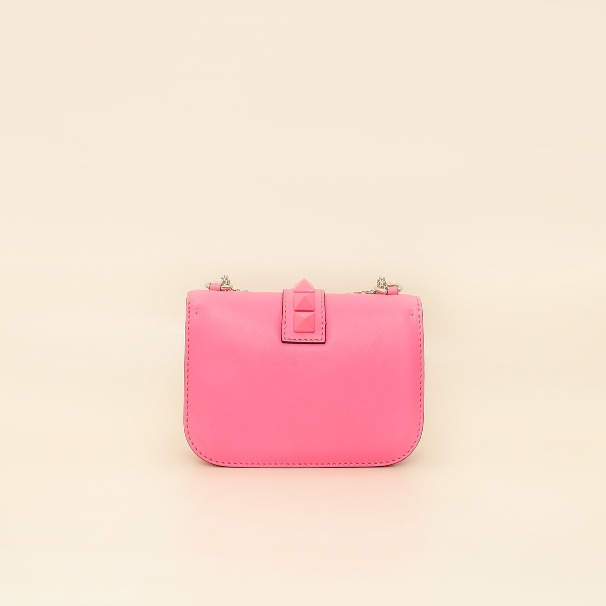 Valentino Bicolor Rockstud Glam Lock Chain Small Bag