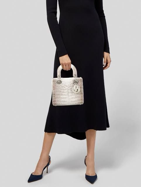Christian Dior Niloticus Crocodile Himalaya Mini Lady Dior – Timeless Luxury