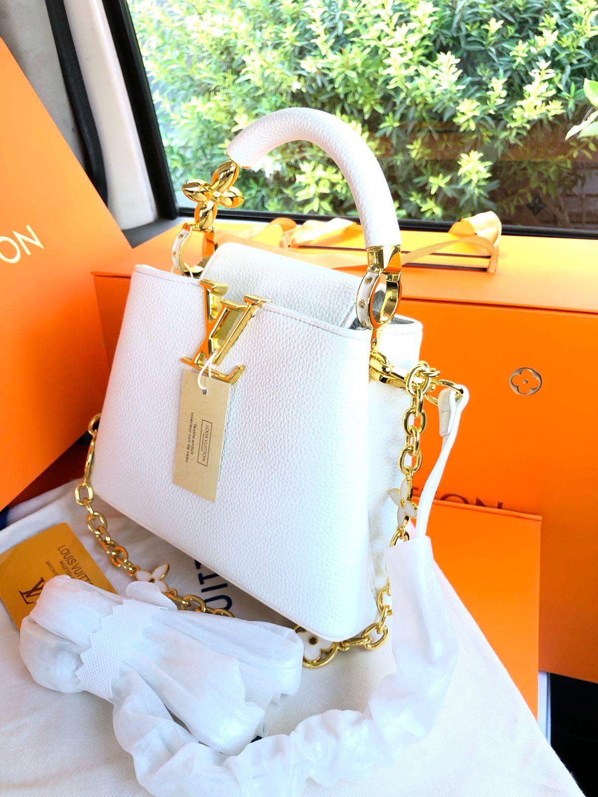 Louis Vuitton — Mini Capucines Bag (AAA Quality | Brand Box & Card Included) (White)