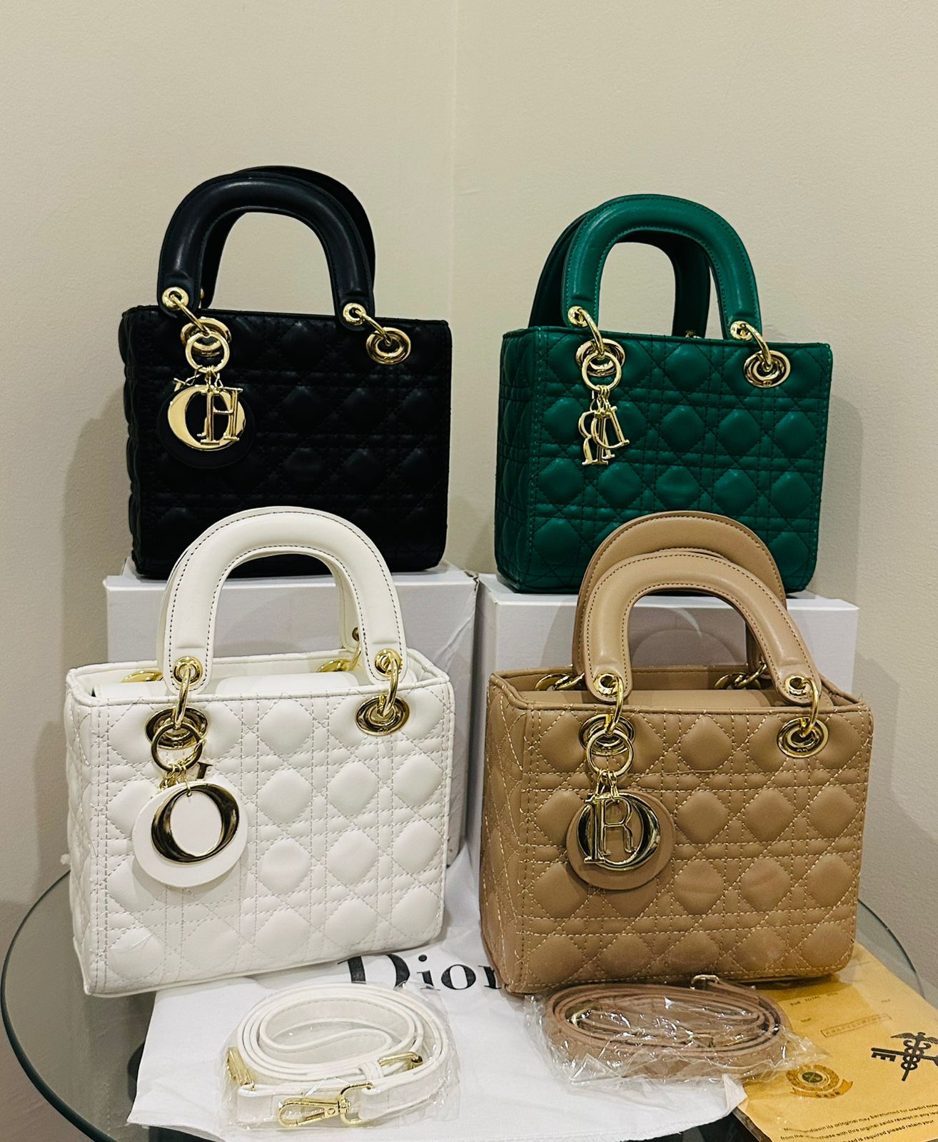 DIOR – Medium Lady Dior My ABCDior Bag ✨ (White)