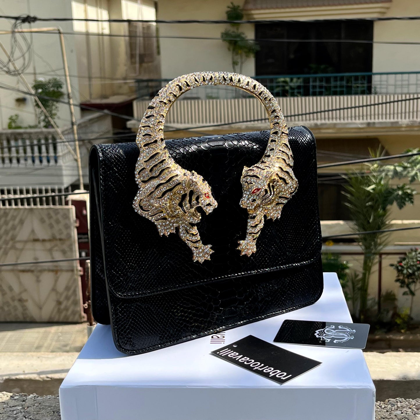 ROBERTO CAVALLI – Luxury Women Handbag (Black)