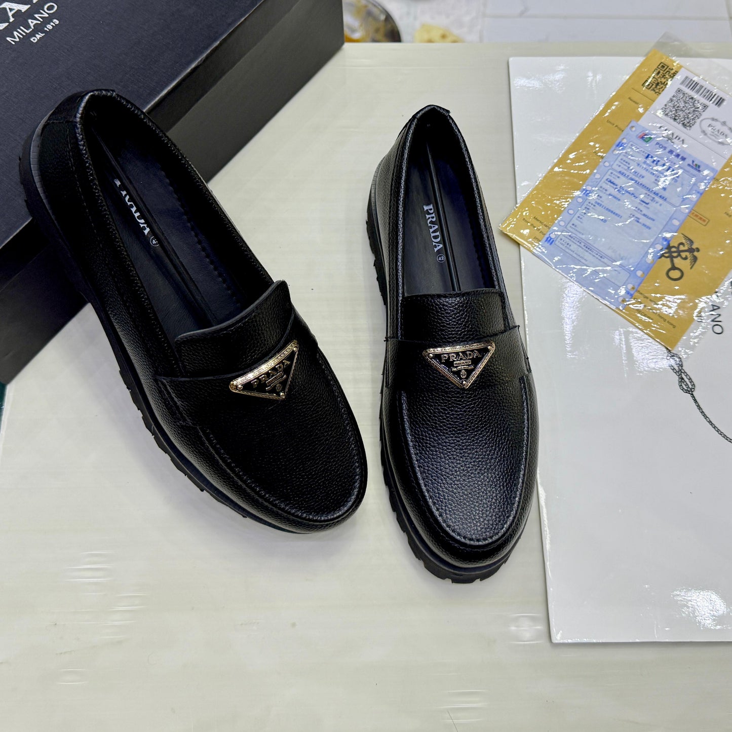 PRADA PREMIUM GENTS SHOES – Luxury Footwear (Black)