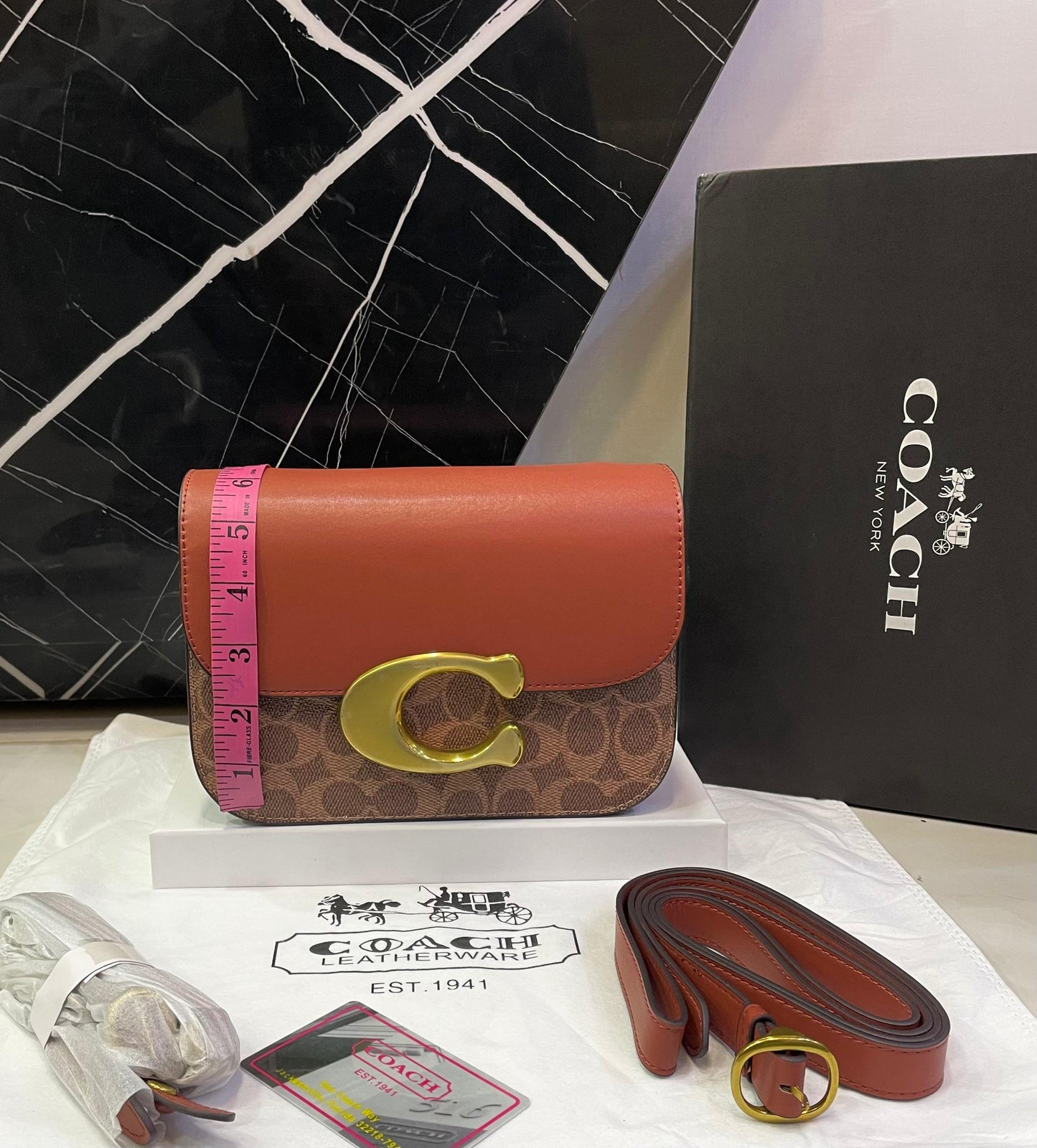 C-O-A-C-H Crossbody – Master Copy High Quality Women Bag | Brown