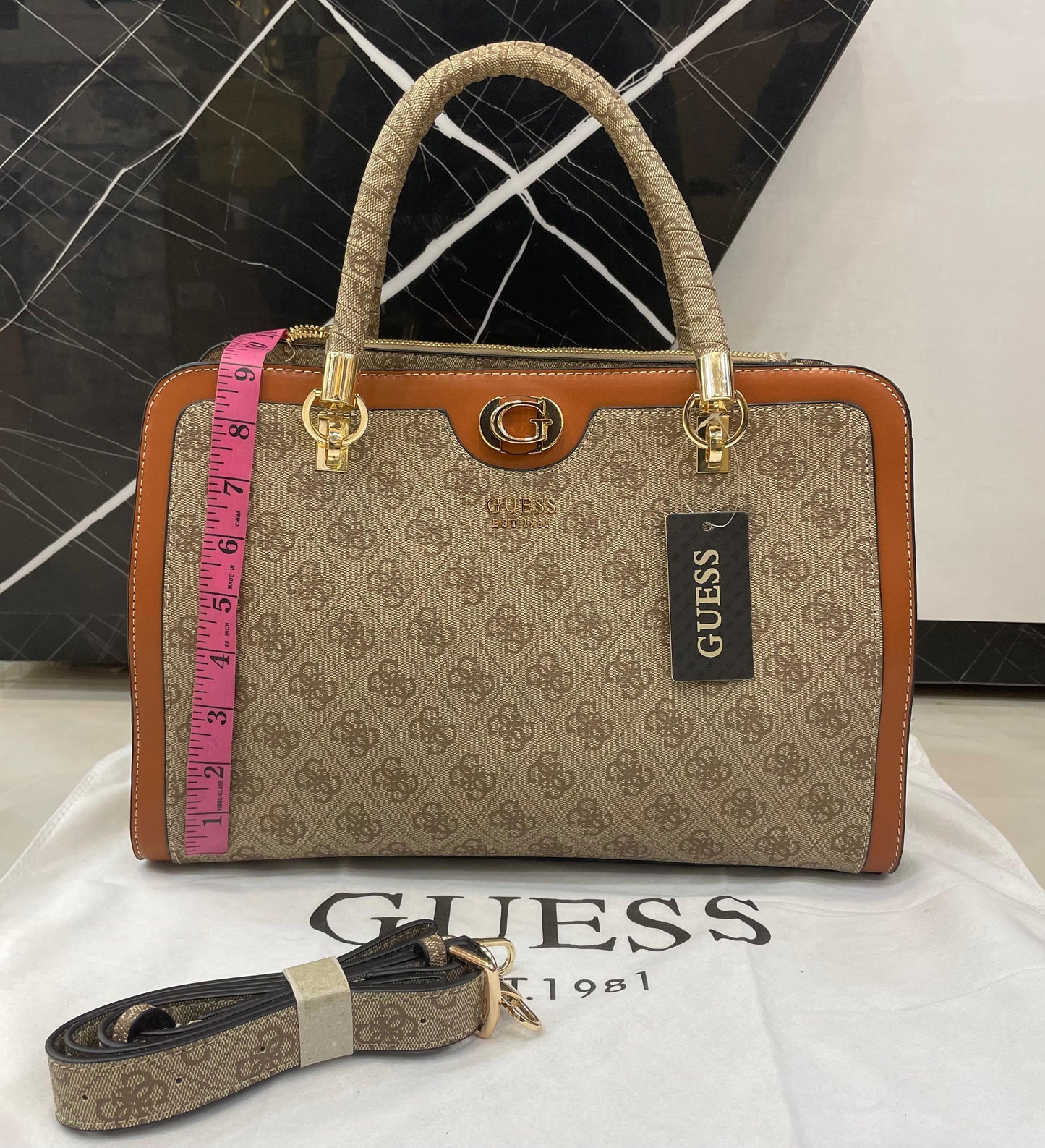 G-U-E-S-S Inspired Handbags – Premium Women Bag Collection (Brown-2)