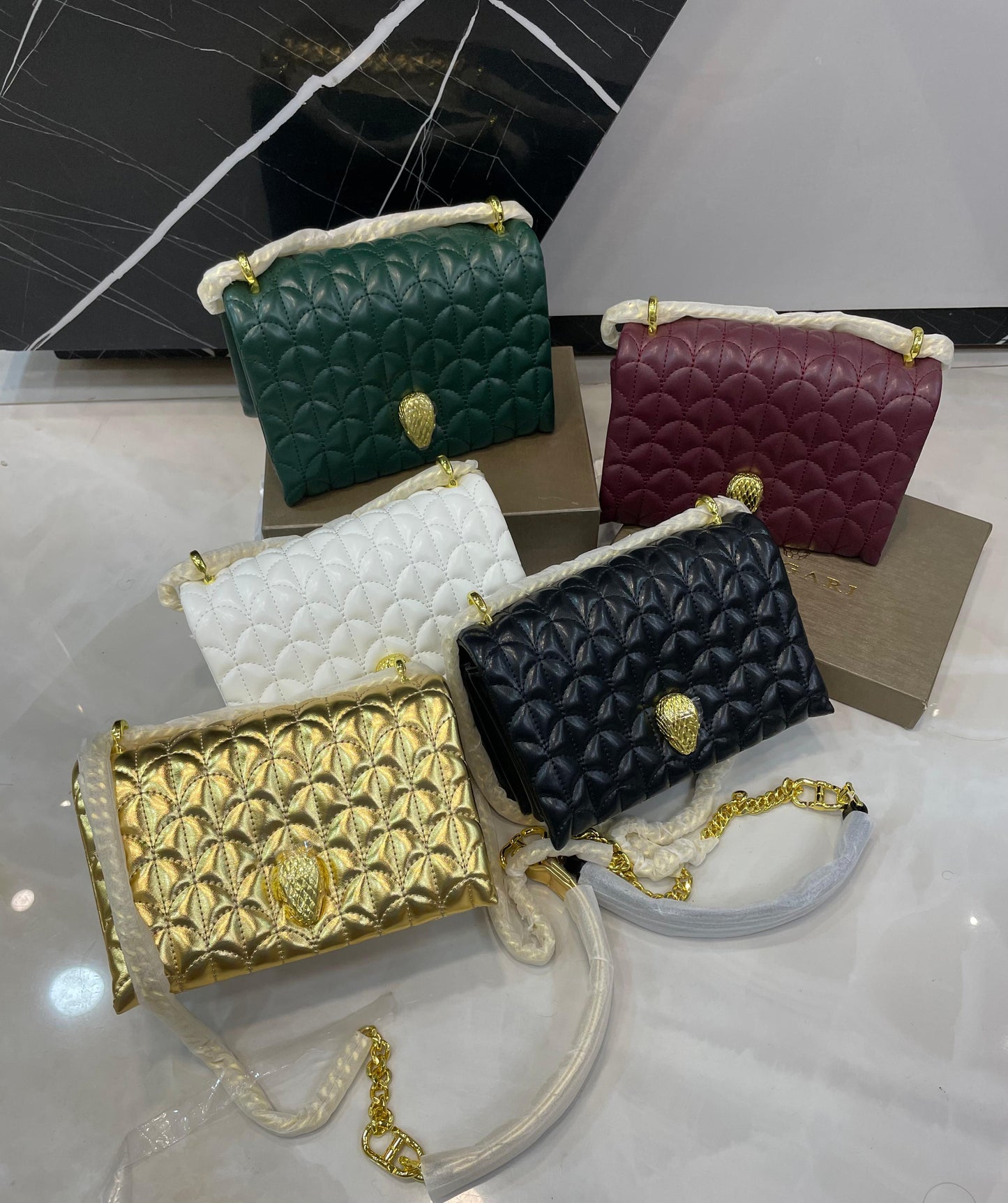 B-V-L-G-A-R-I Luxury Statement Crossbody Women Bag – Master High Quality | (Maroon)