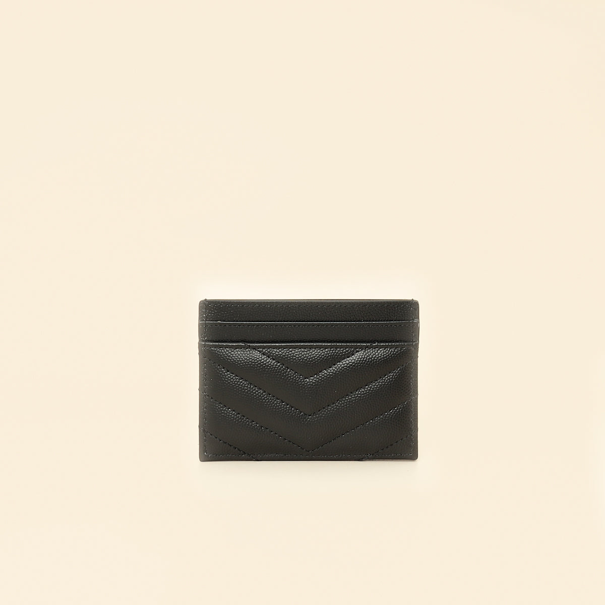 YSL Black Cassandre Matelasse Card Case