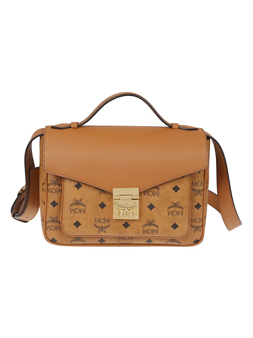 Mcm Coated Canvas Handbag