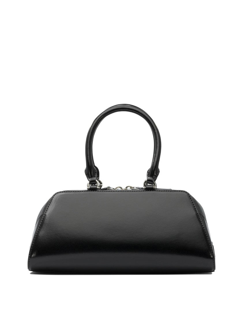 Givenchy Structured Black Cotton Shoulder Bag