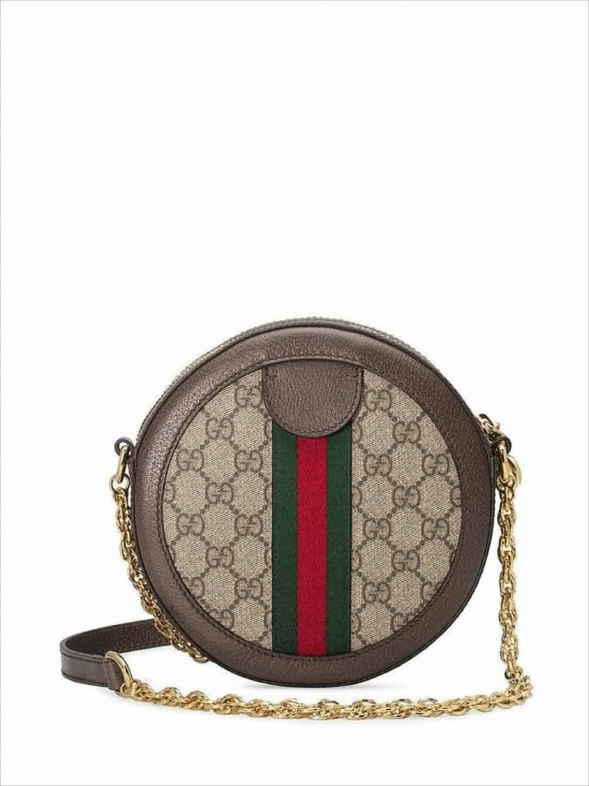 Gucci Oval-Shaped Monogram Crossbody Bag