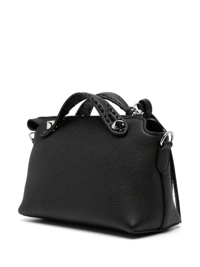 Fendi Cylindrical Mini Shoulder Bag In Cuoio Romano Leather