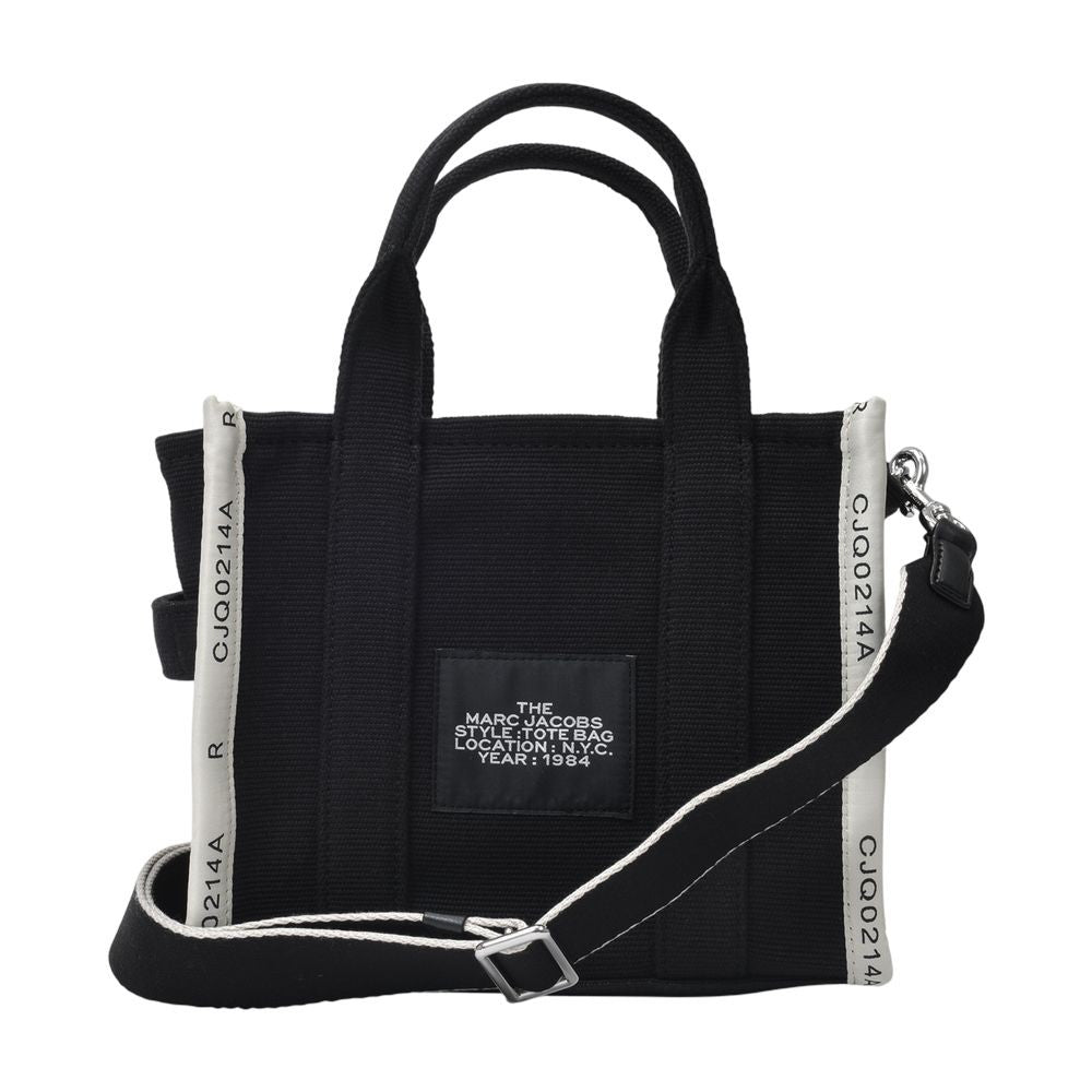 Marc Jacobs The Small Tote Bag In Black Canvas