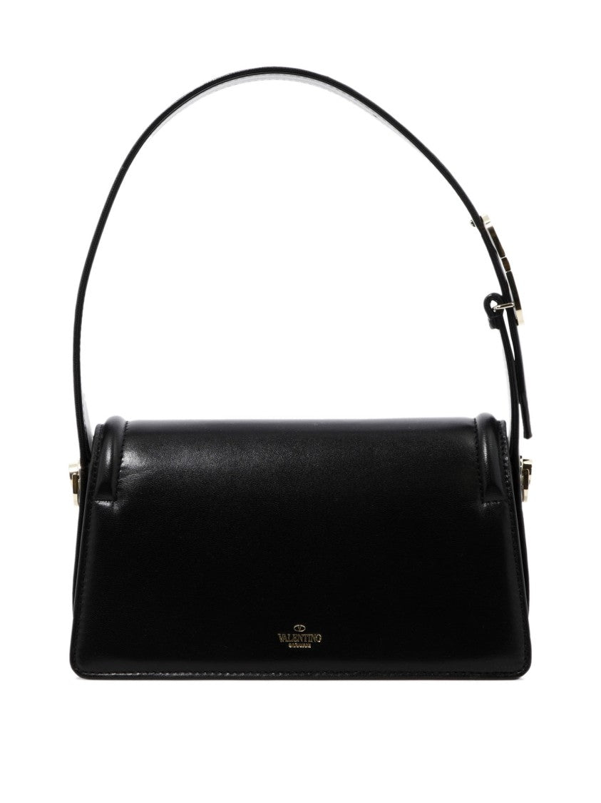 Valentino Garavani Black Leather Shoulder Bag