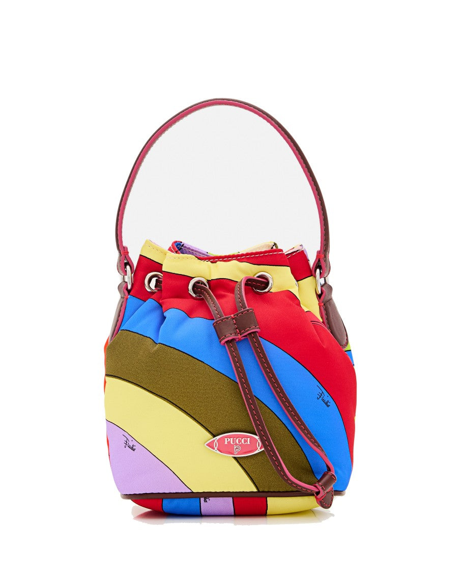 Pucci Nylon Drawtring Pouch Bag Small