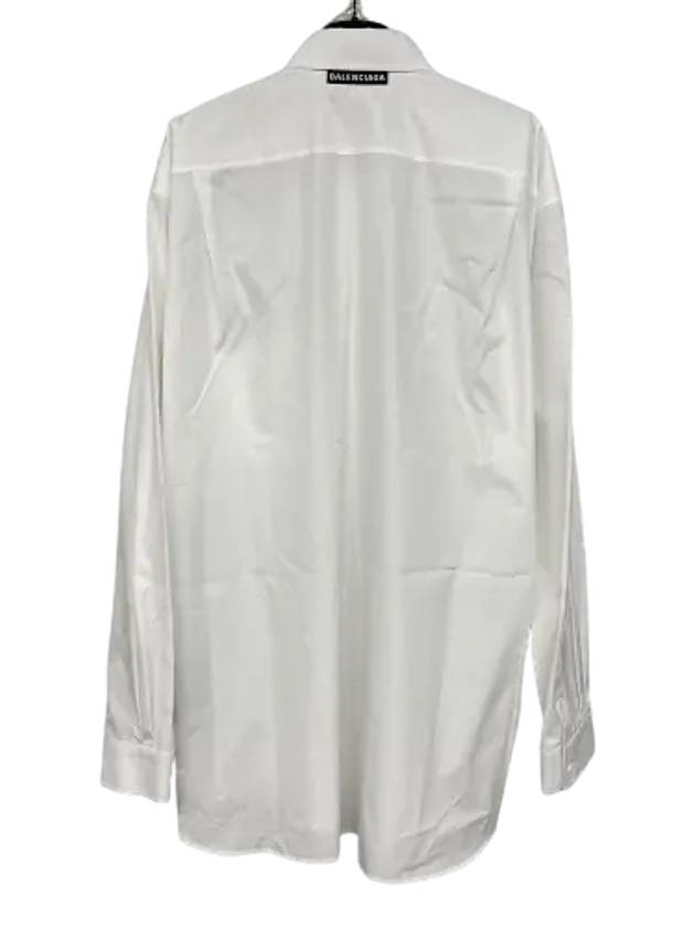 Luxury Balenciaga Trending 2025 Logo Oversized Long Sleeve Shirt White
